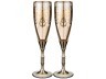 Набор бокалов для шампанского из 2 шт. "позитано" 200 мл. высота=24,5 см. (кор=1набор.) ART DECOR (326-058)