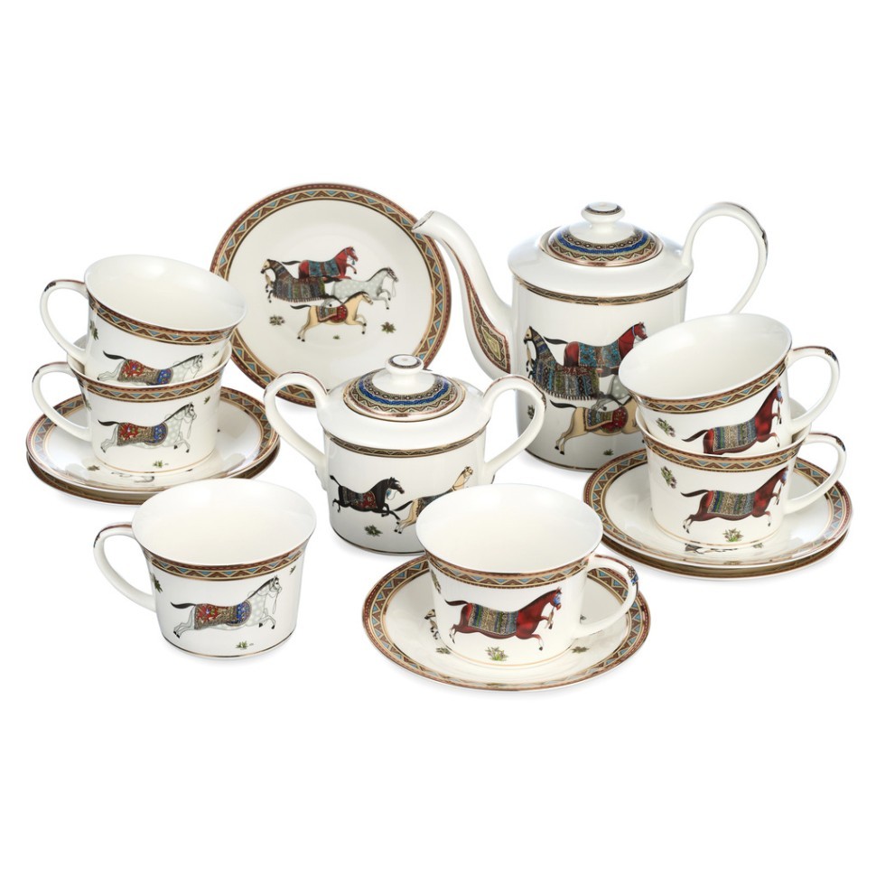 Чайный сервиз lefard "passage" на 6 пер. 14 пр. 850/400/250 мл Lefard (760-842)