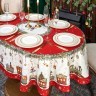 Скатерть  овальная  "щелкунчик" ,140х180см ,красный, 100% хлопок ,твил Lefard (850-762-4)