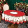 Скатерть  овальная  "щелкунчик" ,140х180см ,красный, 100% хлопок ,твил Lefard (850-762-4)