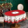 Скатерть  овальная  "щелкунчик" ,140х180см ,красный, 100% хлопок ,твил Lefard (850-762-4)