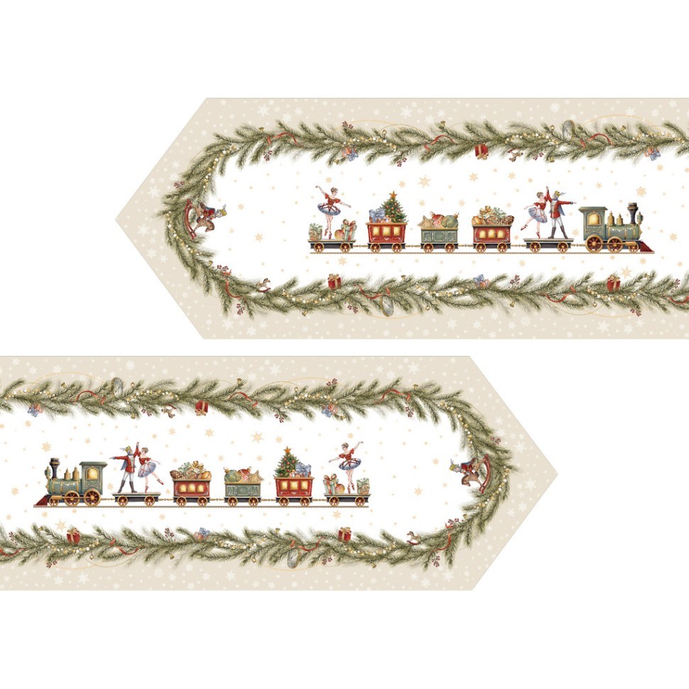 Дорожка на стол 45х400 cm  "щелкунчик" цвет: бежевый, tm lefard, полиэстер 100% Lefard (986-002-33)