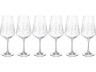 Набор бокалов для вина из 6 шт. "sandra" 550 мл. высота=25 см. (кор=8набор.) Bohemia Crystal (674-593)
