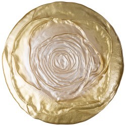 Тарелка "antique rose" gold 28см АКСАМ (339-358)