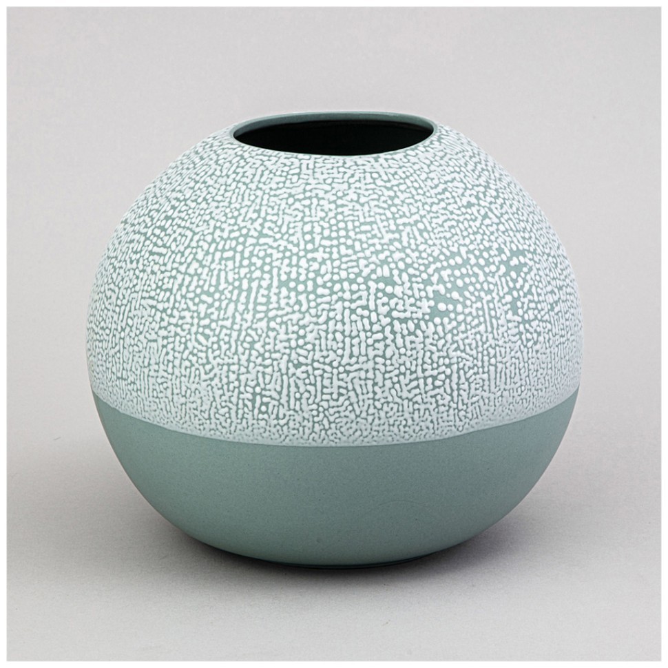 Ваза коллекция "жемчужина" 18*18*16см  цвет: мятный Lefard (374-156)