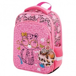 Ранец для девочек Brauberg Quadro Pink leopard 17 л 229950 (76573)