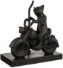 Светильник с абажуром "кот на мотоцикле" e27 40w 30*13 см. высота=39 см. Comego Enterprise (599-159) 