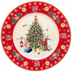 Тарелка обеденная lefard "елка" 27см красная Lefard (85-1705)