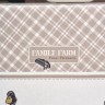Скатерть "family farm" 160х220см , 100% хлопок, клетка , твил, пропитка Lefard (850-748-21)