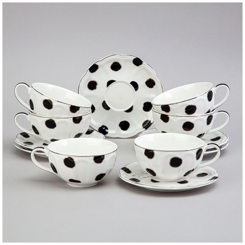 Чайный набор  lefard "top style" на 6 пер. 12 пр. 280 мл Lefard (42-559)