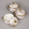 Набор кастрюль agness эмалированных серия "royal garden", 6пр. 2,1л, 2,8л и 3,8л Agness (950-605)