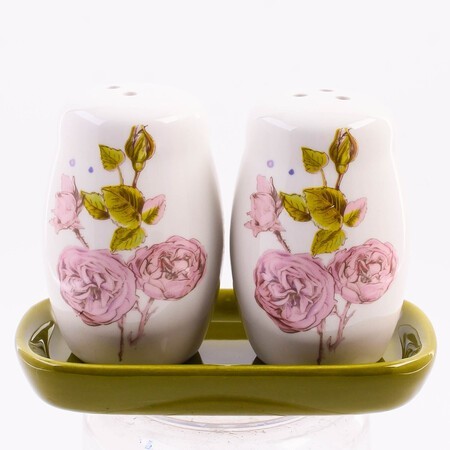 Набор для специй 3пр Розовый сад доломит LR (60261)