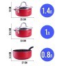 Набор посуды 5 пр 1л /1,4л/ 0,8 л алюм/нерж/ст Mayer&Boch (81005-81006-81002)