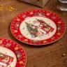 Набор тарелок обеденных lefard "дед мороз" 2 шт. 27 см красный Lefard (85-1719-1)