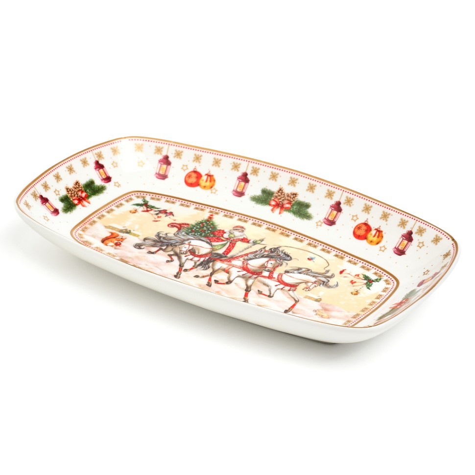 Блюдо lefard "тройка" прямоуг. 25*16*3 см белое Lefard (85-1726-1)