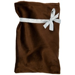 Набор мешочков подарочных из 3шт "сувенир", 17х25см, 100%пэ, плюш коричневый SANTALINO (850-002-5)