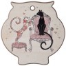Подставка под горячее agness "парижские коты" 16*16*1 см Agness (358-1755)