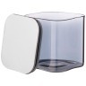 Емкость для сыпучих продуктов agness "smoky" 370 мл 8x8x8 cm цвет:дымчатый Agness (889-144)