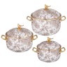 Набор кастрюль lefard эмалированных серия royal garden, 6пр. 2,1л, 2,8л и 3,8л Lefard (950-776)