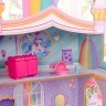 Деревянный кукольный домик "Радужные Мечты", с мебелью 15 предметов в в наборе, для кукол 30 см (20050_KE)