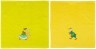 Комплект салфеток махровых из 2-х шт в корзине "у самовара",40х40, жёлтый+лайм, 100% хлопок SANTALINO (850-840-32)