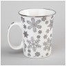 Кружка lefard 310мл серебро  снежинки   мал уп=12шт Lefard (97-758)