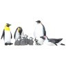 Фигурки игрушки серии "Мир морских животных": Белые медведи, пингвины (набор из 12 фигурок животных) (ММ203-029)