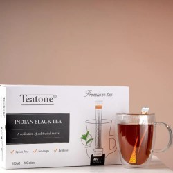 Чай TEATONE черный индийский 100 стиков по 1,8 г 1246 622804 (1) (96182)
