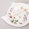 Подставка под чайный пакетик agness "flower story" 12*8,5*1,5 см Agness (358-2184)