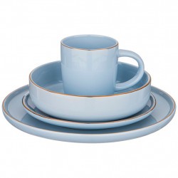 Набор посуды обеденный bronco "solo" на 4 пер. 16 предметов бледно-голубой Bronco (577-163)
