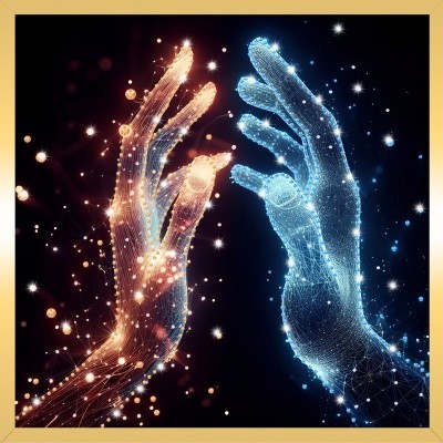 Картина МАГИЯ ПРИКОСНОВЕНИЙ с кристаллами Swarovski (3152)