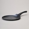 Сковорода блинная agness с антипригарным покрытием "black marble", 24х2см, индукционное дно Agness (932-523)