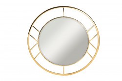 Зеркало круглое в металл. раме цвет золото d91,5см - TT-00004737
