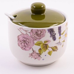 Сахарница 3пр 520мл Розовый сад доломит LR (60259)