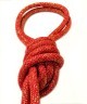 Скакалка для художественной гимнастики 3 м, с люрексом, красная (116233)