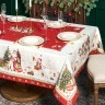 Скатерть "с новым годом" 140х300см ,красный, 100% хлопок,твил пропитка Lefard (850-763-22)