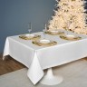 Скатерть  140х180 cm прямоугольная, "феерия. серебро", цвет: белый, tm lefard, полиэстер 100% (кор=2 Lefard (986-004-20)