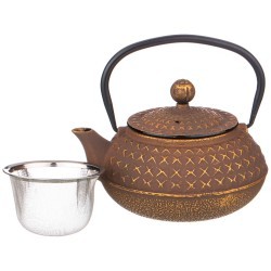 Заварочный чайник чугунный "латте" с эмалированным покрытием внутри 680 мл Lefard (734-076)