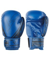 Перчатки боксерские ODIN, ПУ, синий, 12 oz (1738644)