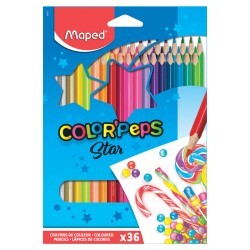 Карандаши цветные трехгранные Maped Color Pep's 36 цветов 832017 (64624)