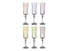 Набор бокалов для шампанского из 6 шт. "грейс микс" 190 мл..высота=25 см. Crystalex Cz (674-482) 