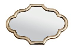 Зеркало настенное в металл. раме  цвет золото 60*91*3,5см - TT-00008975