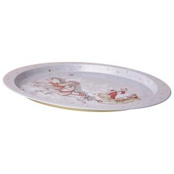 Поднос сервировочный agness "морозко" овальный 39,5*29*1,7 см (898-269) Поднос сервировочный agness "морозко" овальный 39,5*29*1,7 см (898-269)