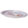 Поднос сервировочный agness "морозко" овальный 39,5*29*1,7 см (898-269) 