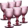 Набор бокалов 340 мл 6 шт розовый LR (60434)