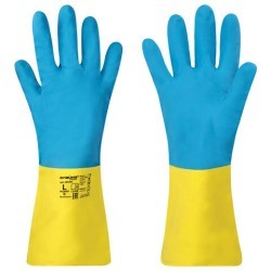Перчатки неопреновые химически стойкие Лайма Expert Неопрен 95 г/пара, размер L 605005 (87195)
