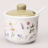 Сахарница с ложкой agness "flower story" 10*9,5 см 300 мл Agness (358-2186)