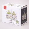 Сахарница с ложкой agness "flower story" 10*9,5 см 300 мл Agness (358-2186)