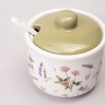 Сахарница с ложкой agness "flower story" 10*9,5 см 300 мл Agness (358-2186)