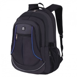 Рюкзак BRAUBERG HIGH SCHOOL 3 отделения Выбор черный/синий 46х31х18 см 271652 (1) (93224)